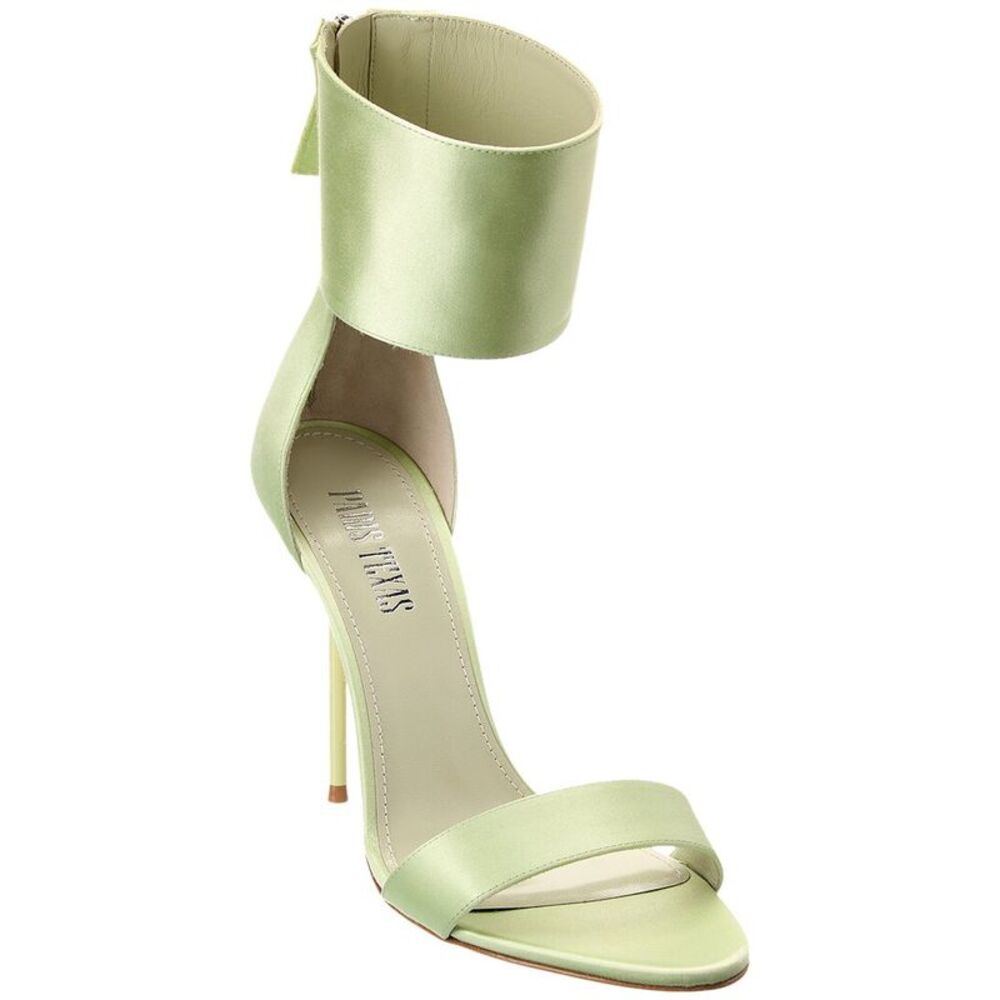 Paris Texas Vanessa Satin Sandal, Green
